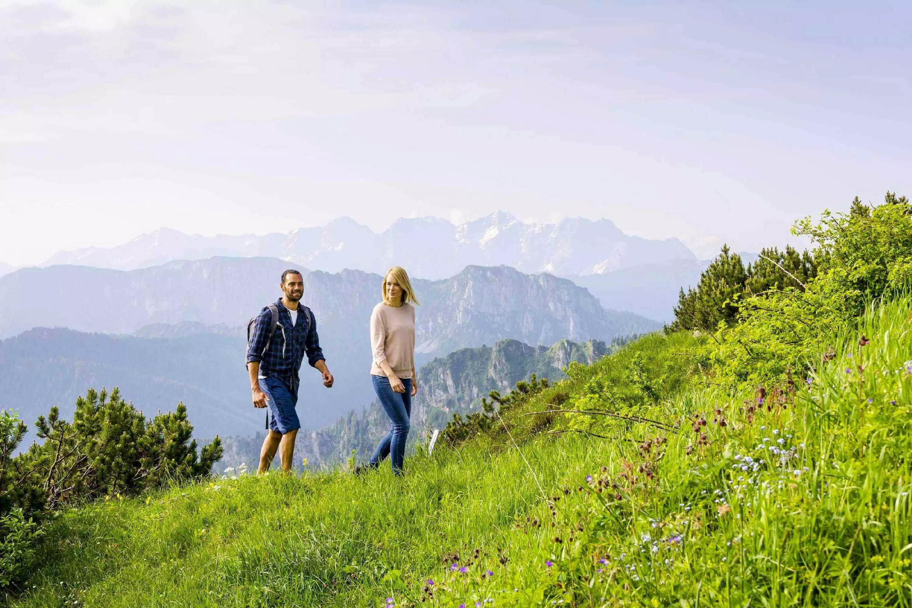 Chiemgau wandern in den Alpen